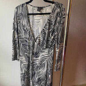 BCBG Maxazria Zebra Print Wrap Dress